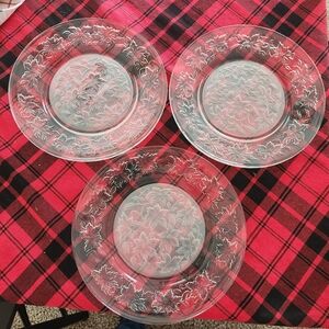 Set Of Three 10" Princess House Fantasia #511 Dinner Plates